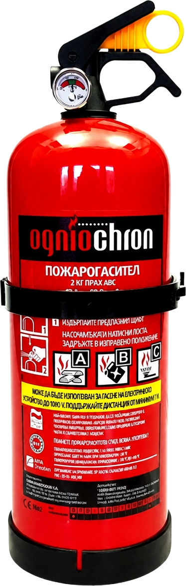 Сертифициран 2 кг пожарогасител за автомобил
